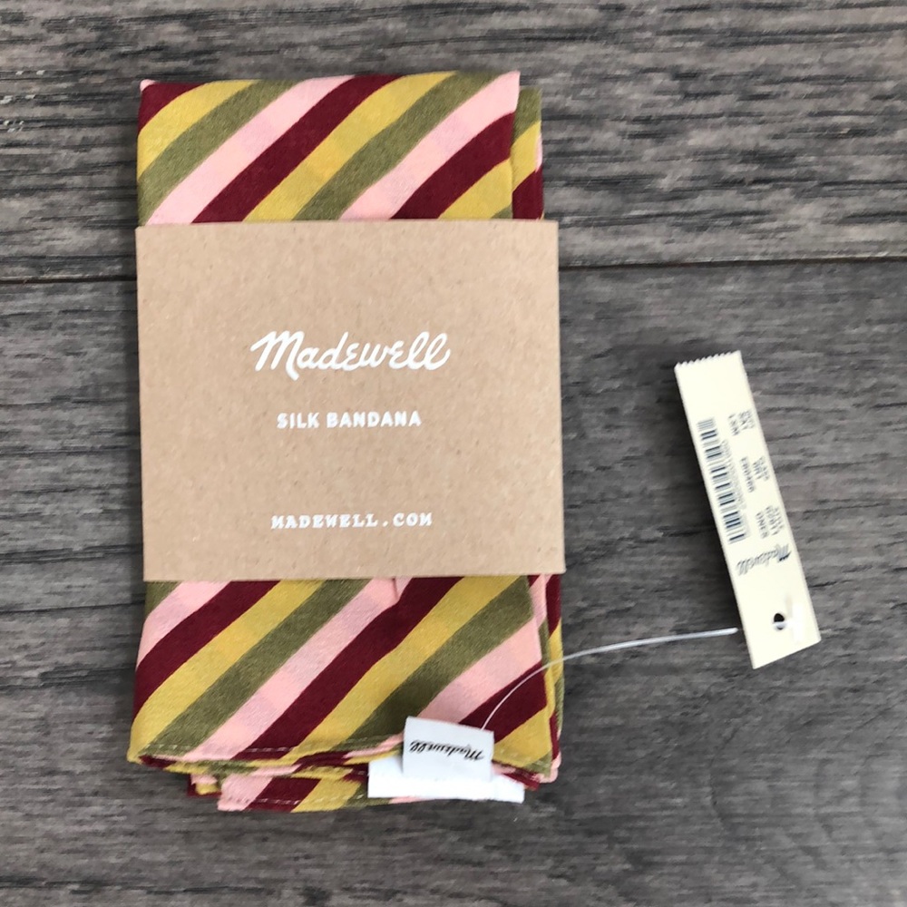 Madewell silk stripes multicolored banana - Picture 3 of 8